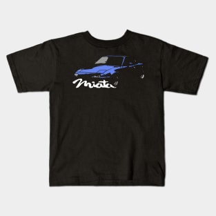 Miata MX5 I NA Blue Cutout Kids T-Shirt